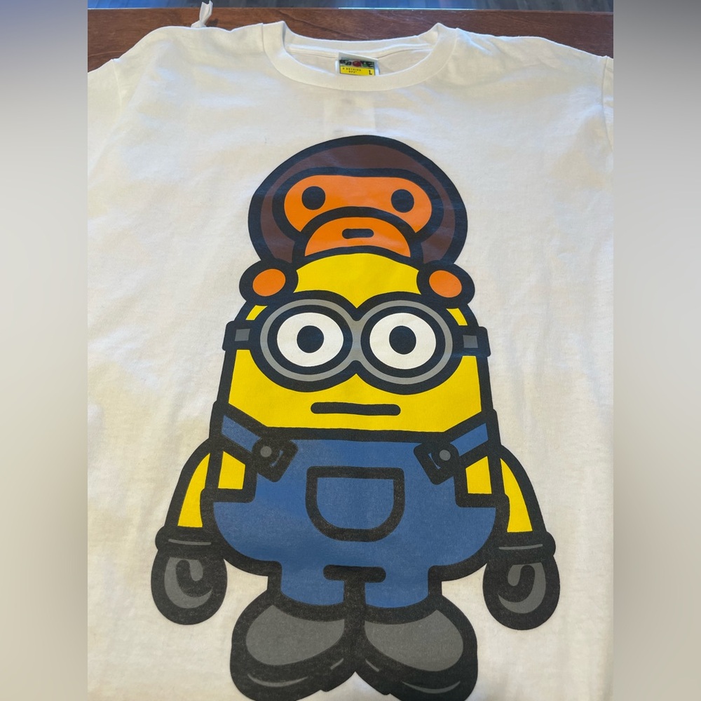 AAPE minion x milo tee